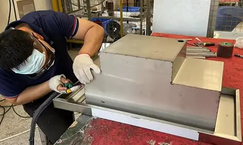 Commercial kitchen equipment assembly line for global restaurant projects and contractors.