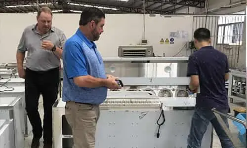 International buyers visiting Chinese commercial kitchen equipment manufacturer and factory partner.