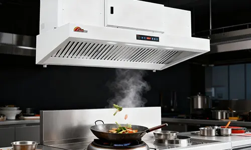 Ductless commercial kitchen extraction system designed for clean, efficient ventilation in foodservice spaces