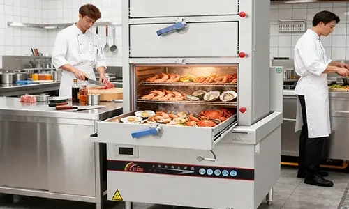 Commercial Food Steamers for restaurants and industrial kitchens, offered by professional commercial catering equipment manufacturers