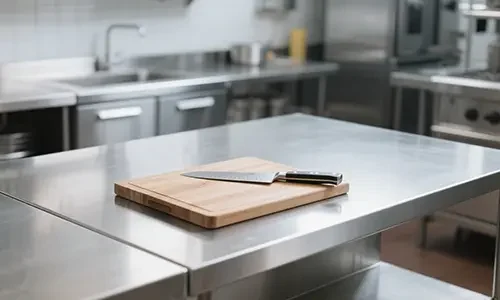 Durable stainless steel kitchen furniture and accessories for commercial and industrial kitchens, supplied by commercial catering equipment wholesalers