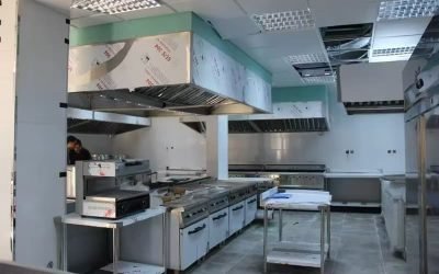suppliers of commercial kitchen equipment for large scale kitchen construction